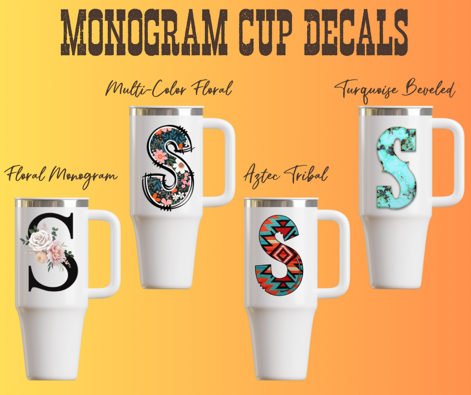 Monogram Letter Decals