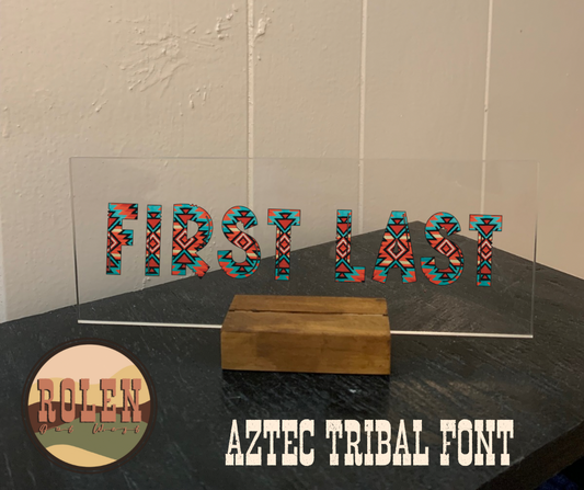 Decorative Desktop Name Plates, Acrylic