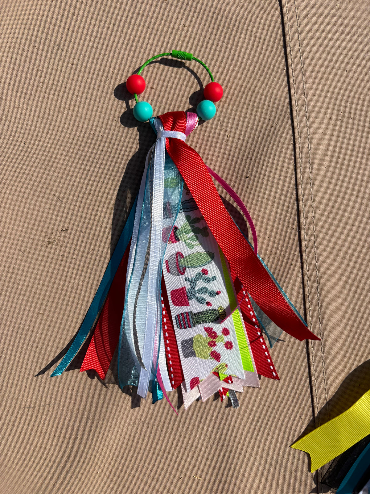 Cactus Delight Ribbon Bag Charm