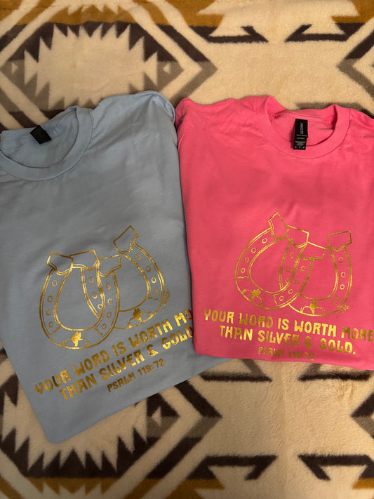 Gold & Silver Psalm 119 Tee