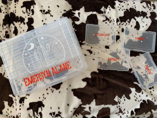 Cosmic Cactus Photo Storage Box