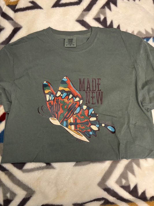 Made New Butterfly Tee, Butterfly 2, 2 Corin. 5:17