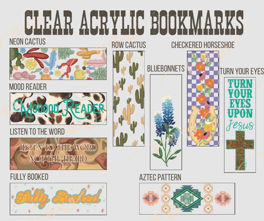 Western & Faith Acrylic Bookmarks