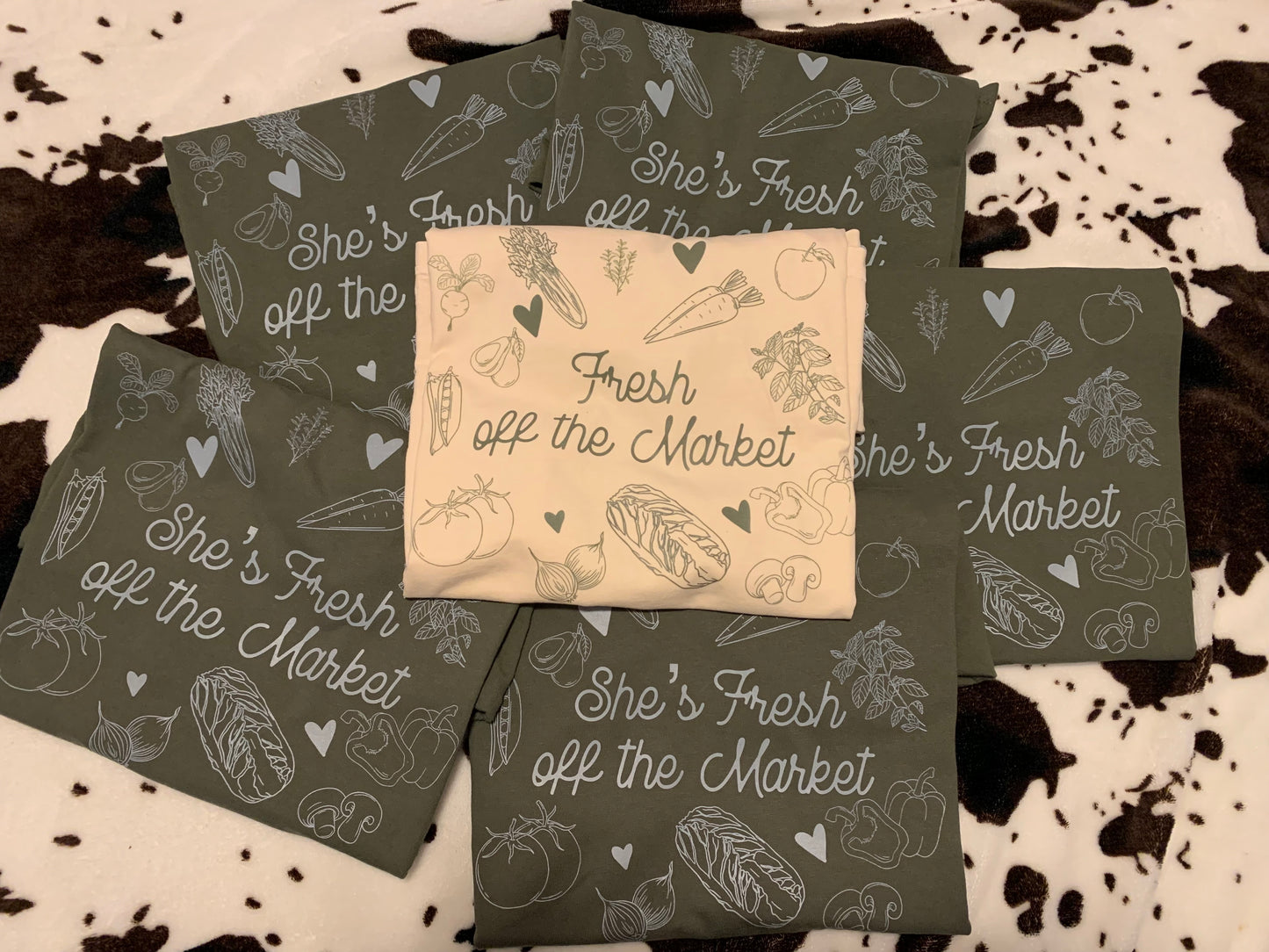 Fresh Off the Market Bachelorette Tees Sage