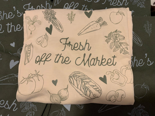 Fresh Off the Market Bachelorette Tees Sage