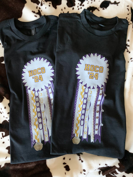 Youth Homecoming Mum Tee (Colors Custom)