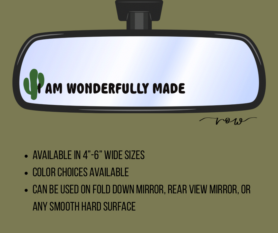 Car Mirror Decals