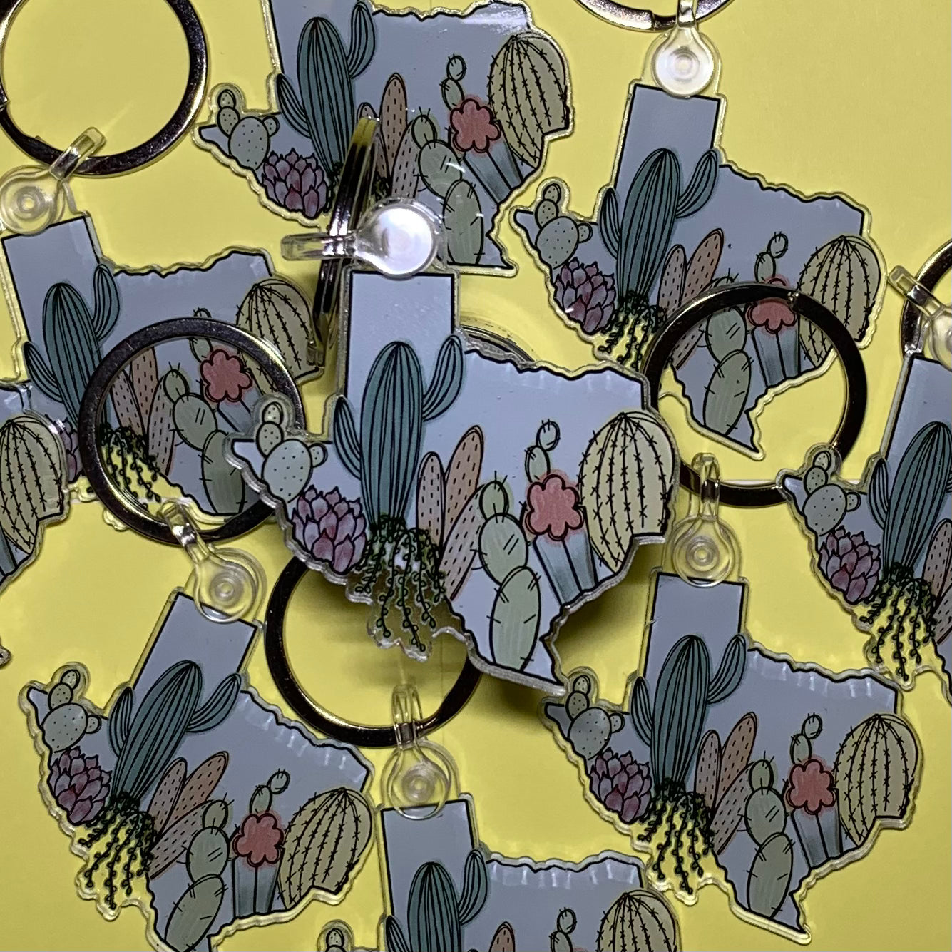 Prickly Texas Keychain