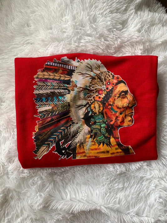 Indian Chief Headdress Tee