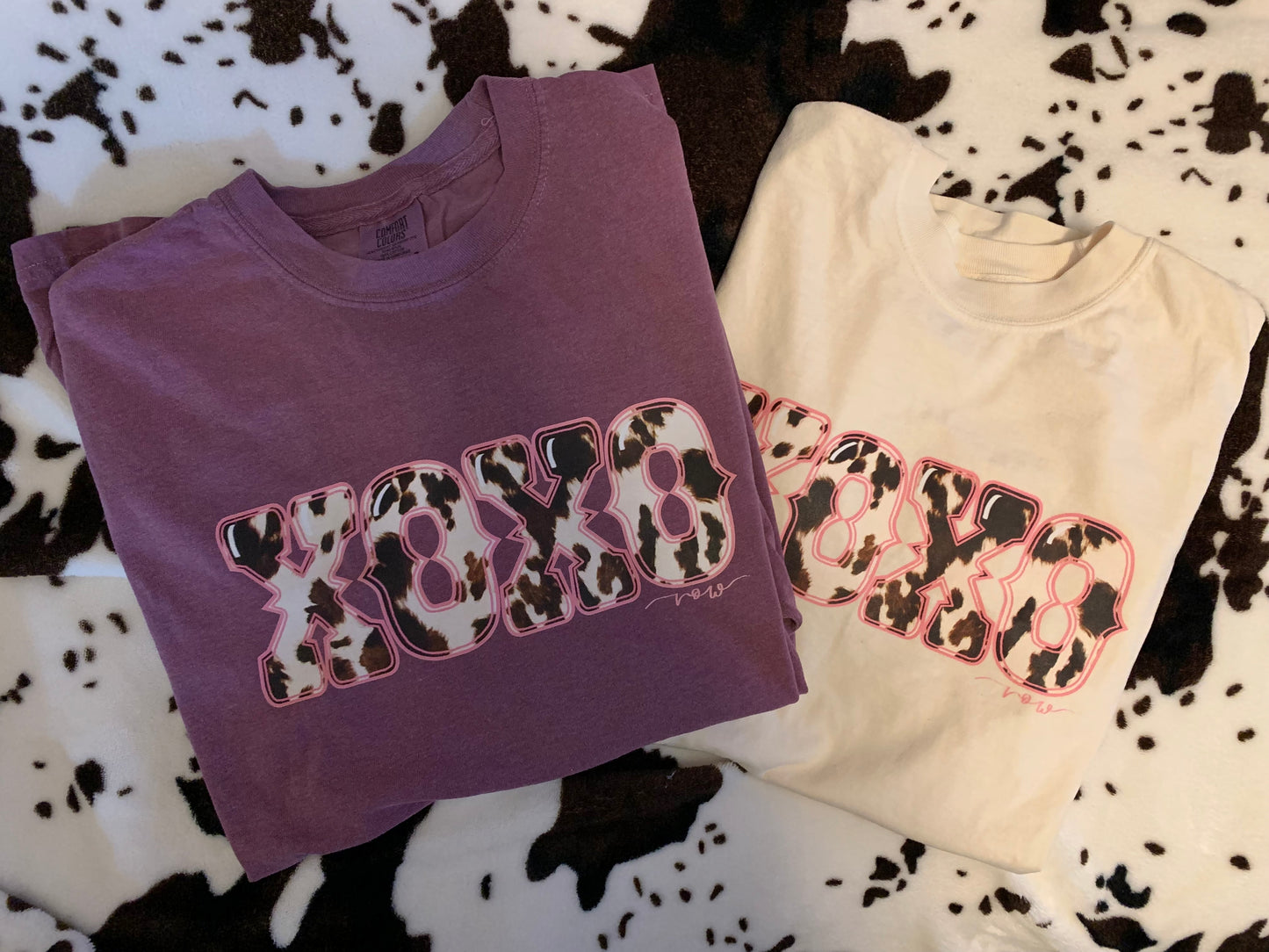 Cowprint XOXO Tee