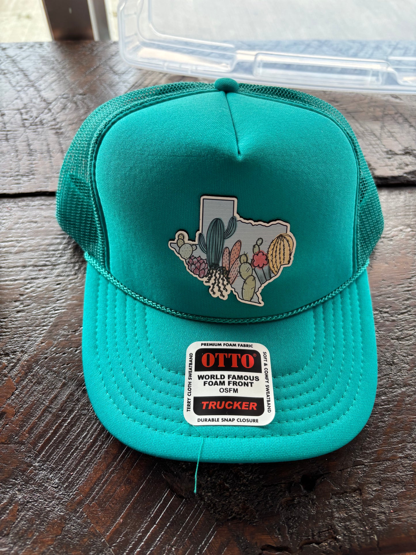 Prickly Texas Leather Patch Hats