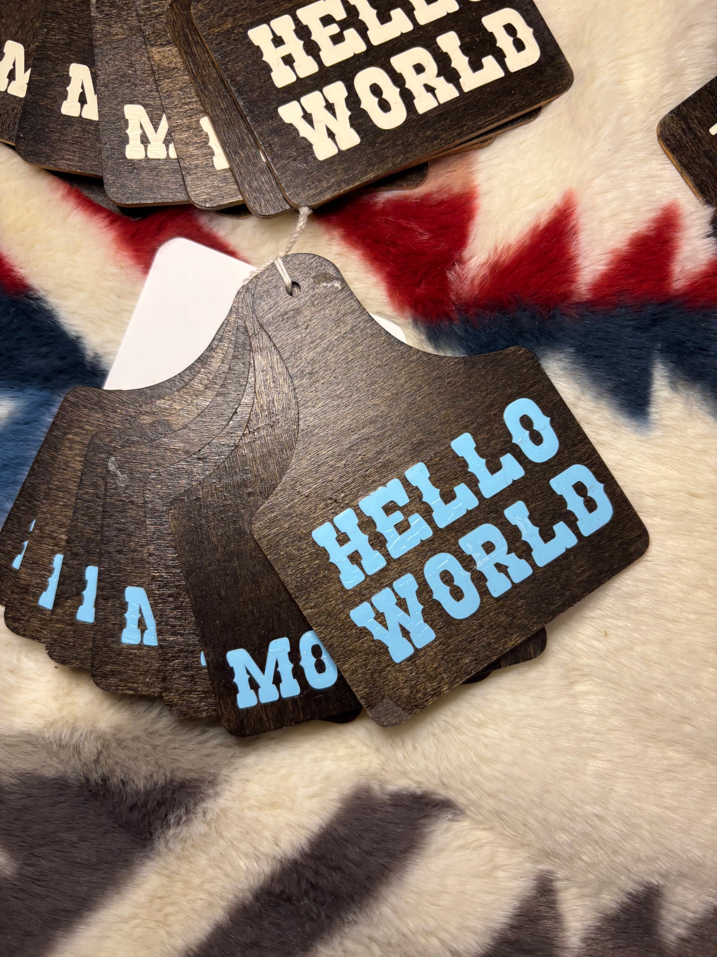 Cow Tag Milestone Photo Props Set