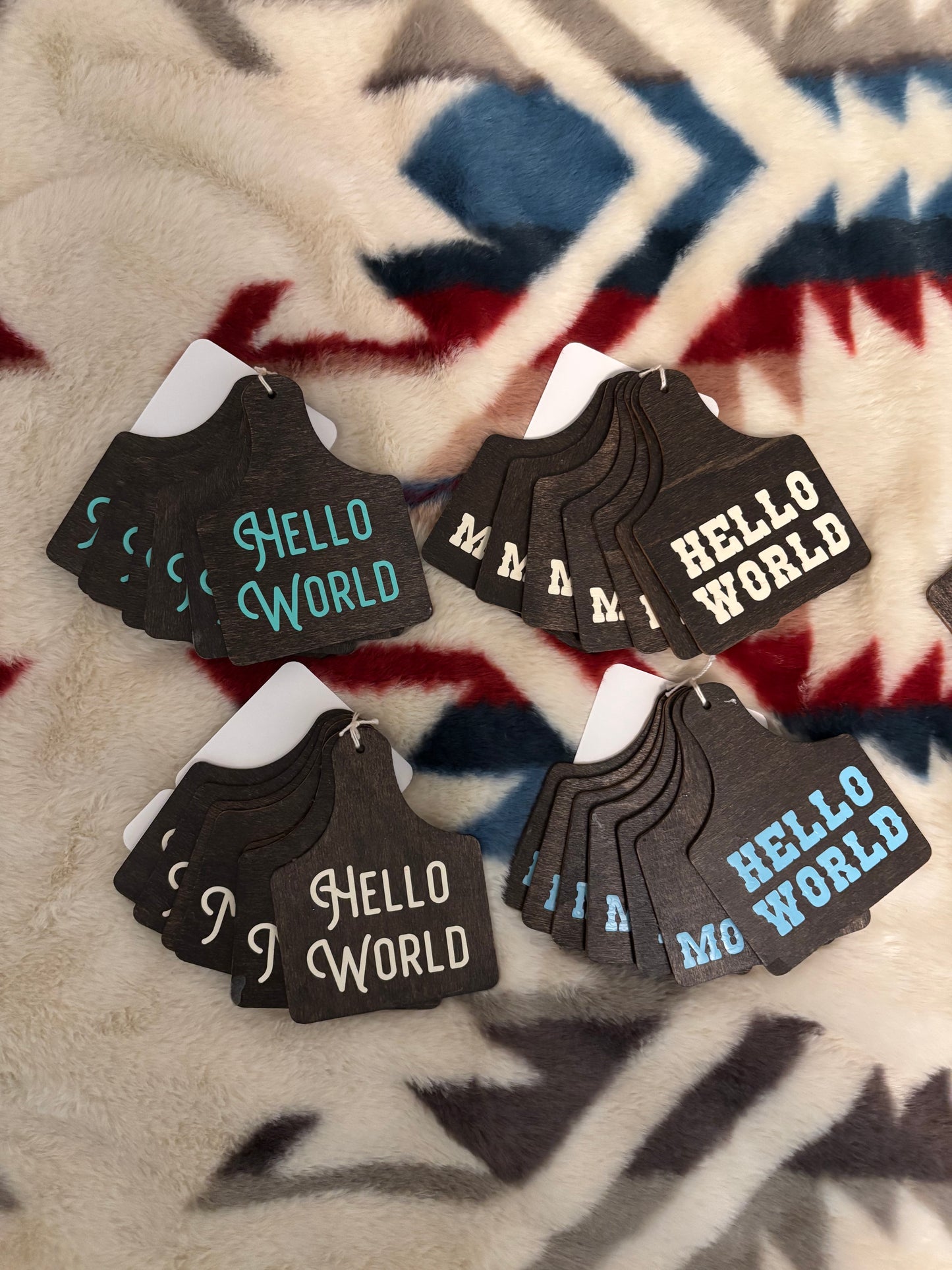 Cow Tag Milestone Photo Props Set