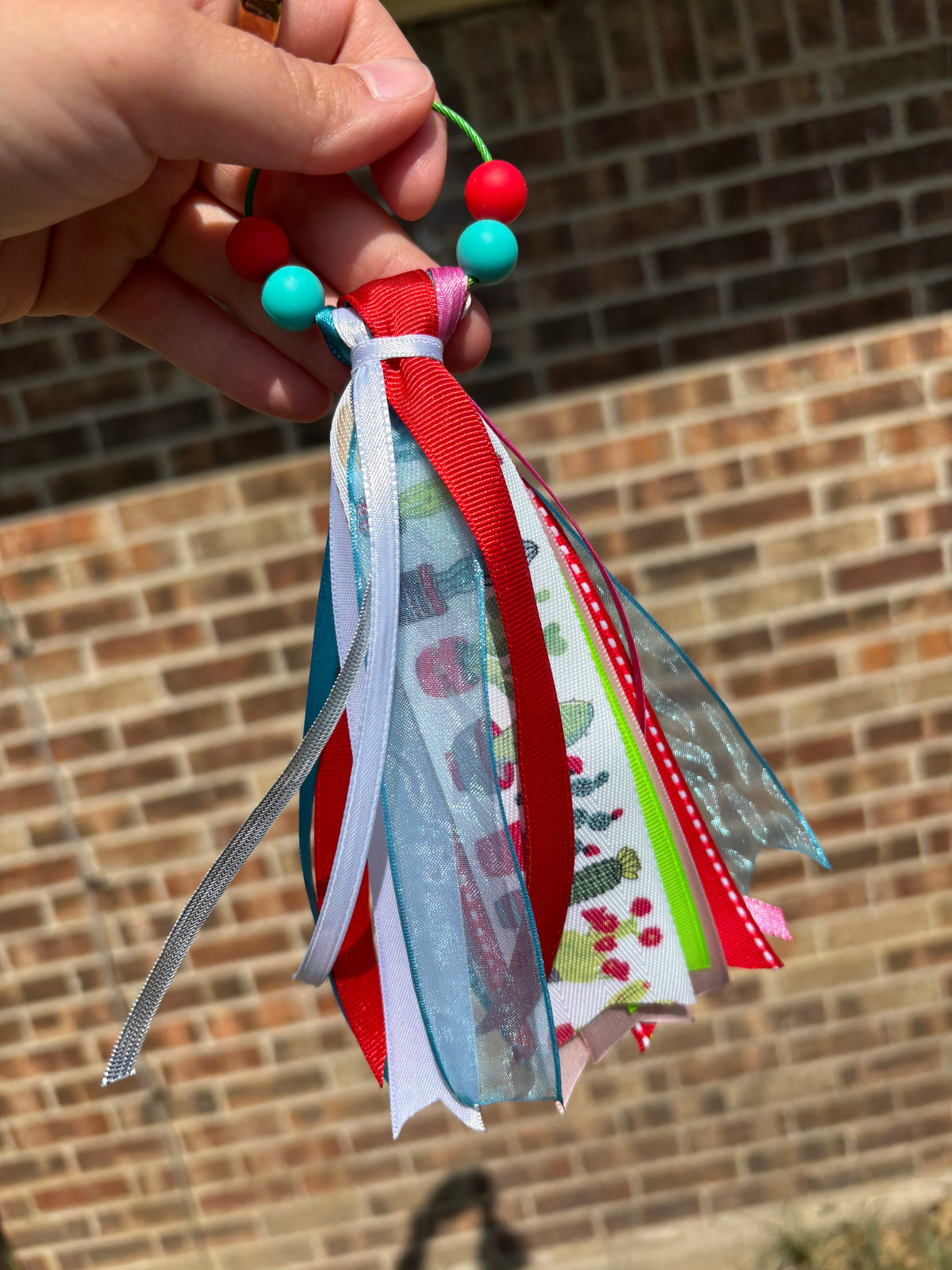 Cactus Delight Ribbon Bag Charm