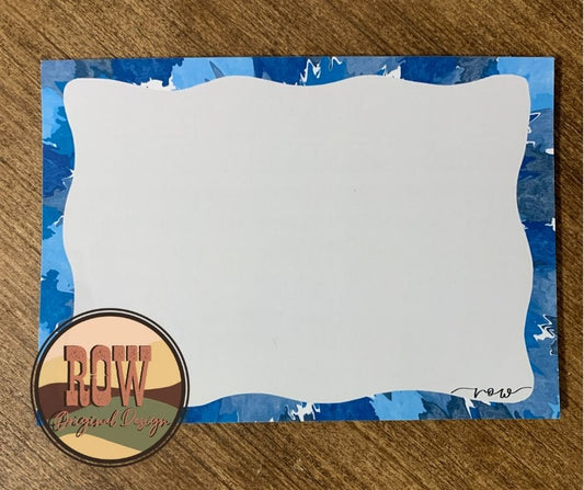 Shades of Blue Notepad