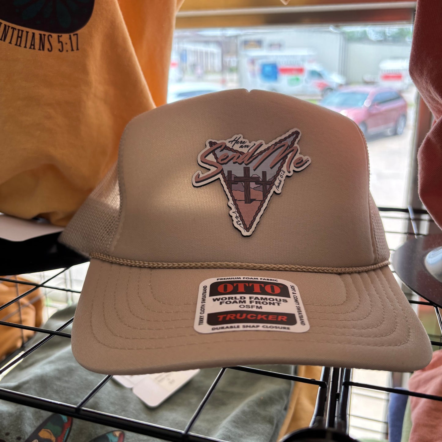 Send Me Leather Patch Hats