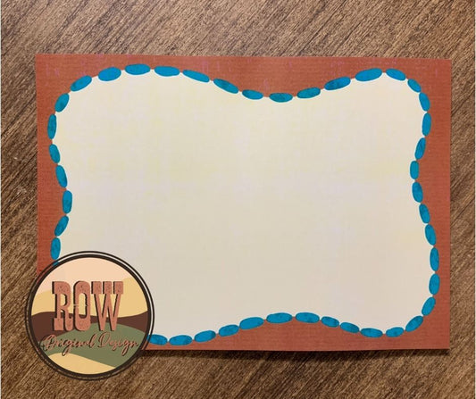 Turquoise Stones Notepad