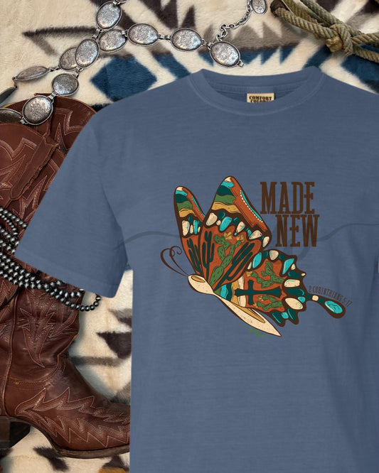 Made New Butterfly Tee, Butterfly 2, 2 Corin. 5:17