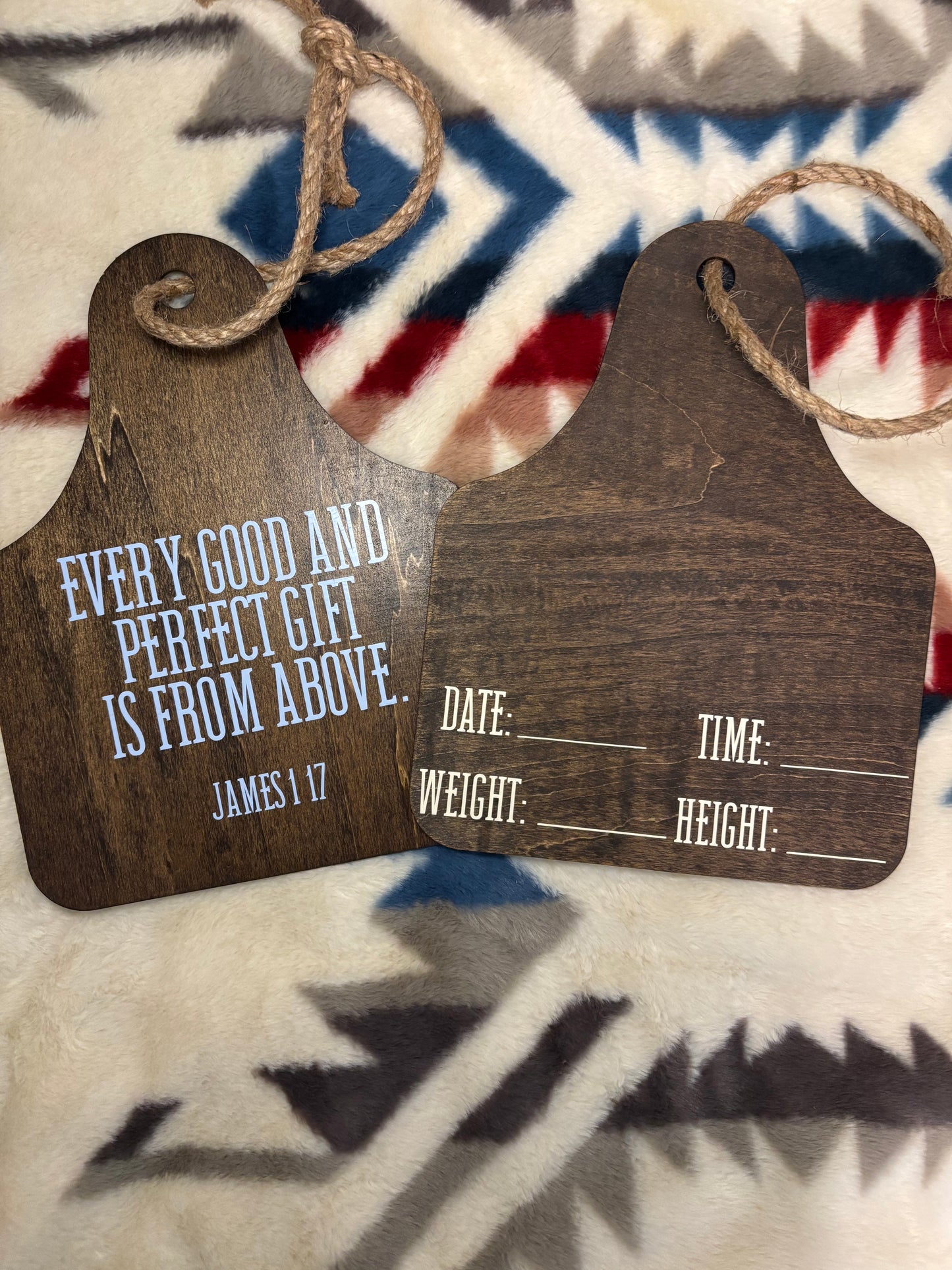Cow Tag Door Hanger, Hospital Hanger