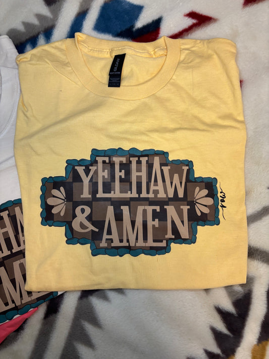 Yeehaw & Amen Tee