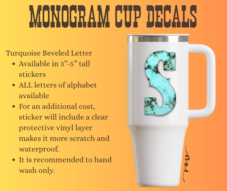 Monogram Letter Decals
