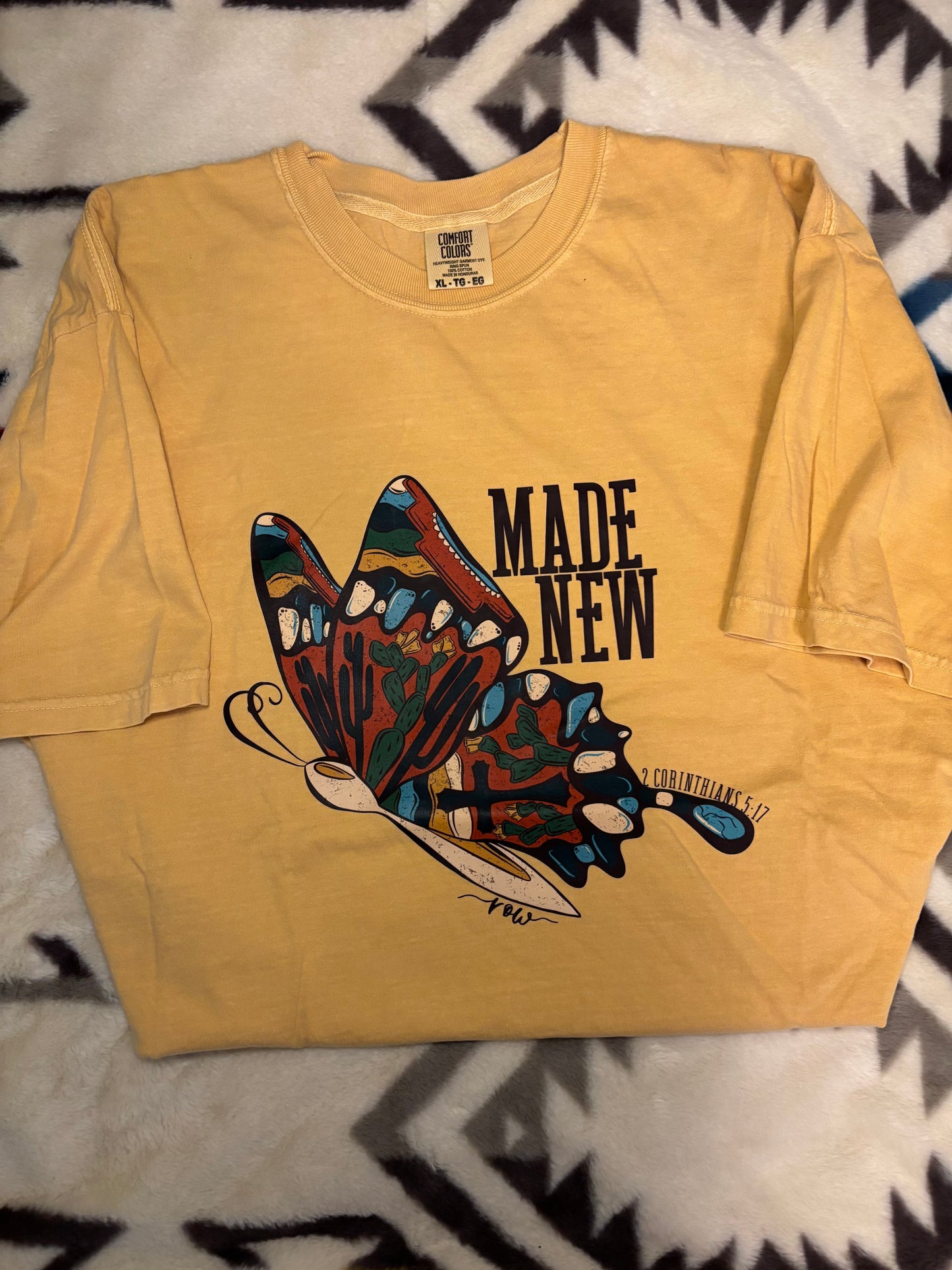 Made New Butterfly Tee, Butterfly 2, 2 Corin. 5:17