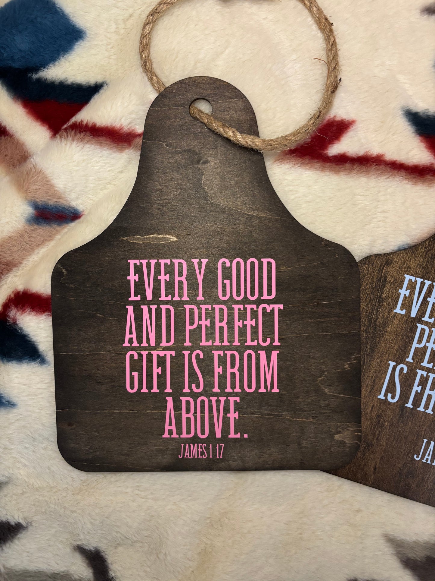 Cow Tag Door Hanger, Hospital Hanger