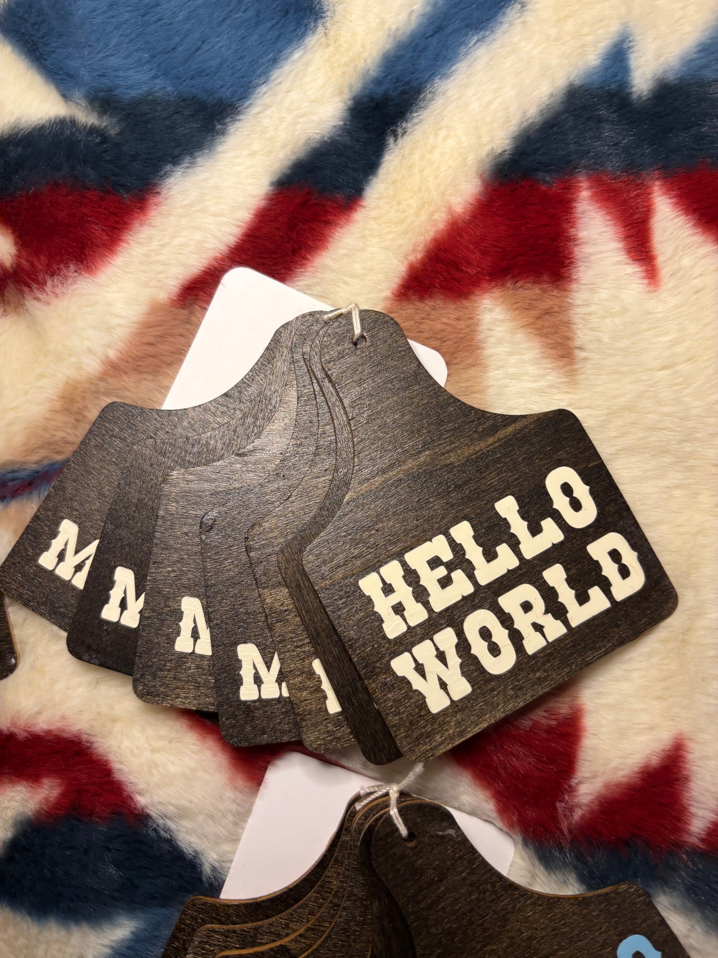 Cow Tag Milestone Photo Props Set