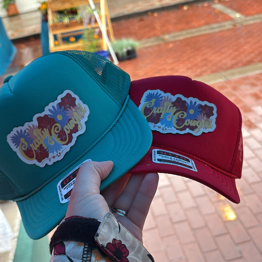 Crafty Cowgirl Leather Patch Hats