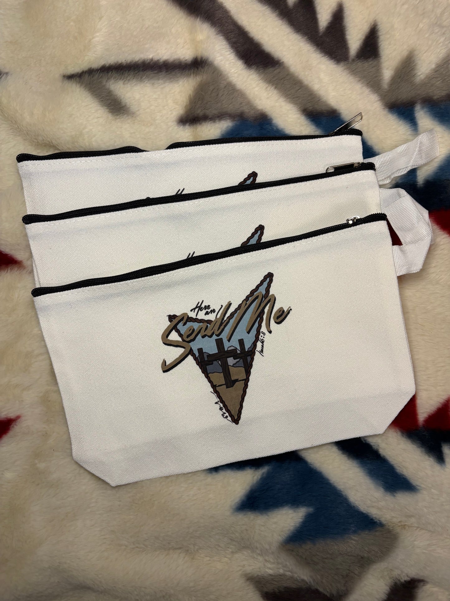 Send Me, Isaiah 6:8 Zipper Pouches