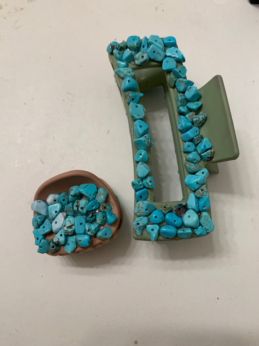 Beaded Claw Clips