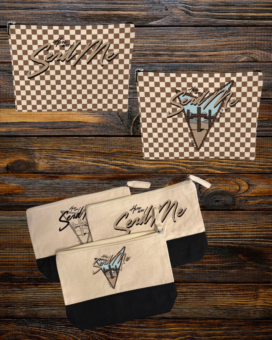 Send Me, Isaiah 6:8 Zipper Pouches