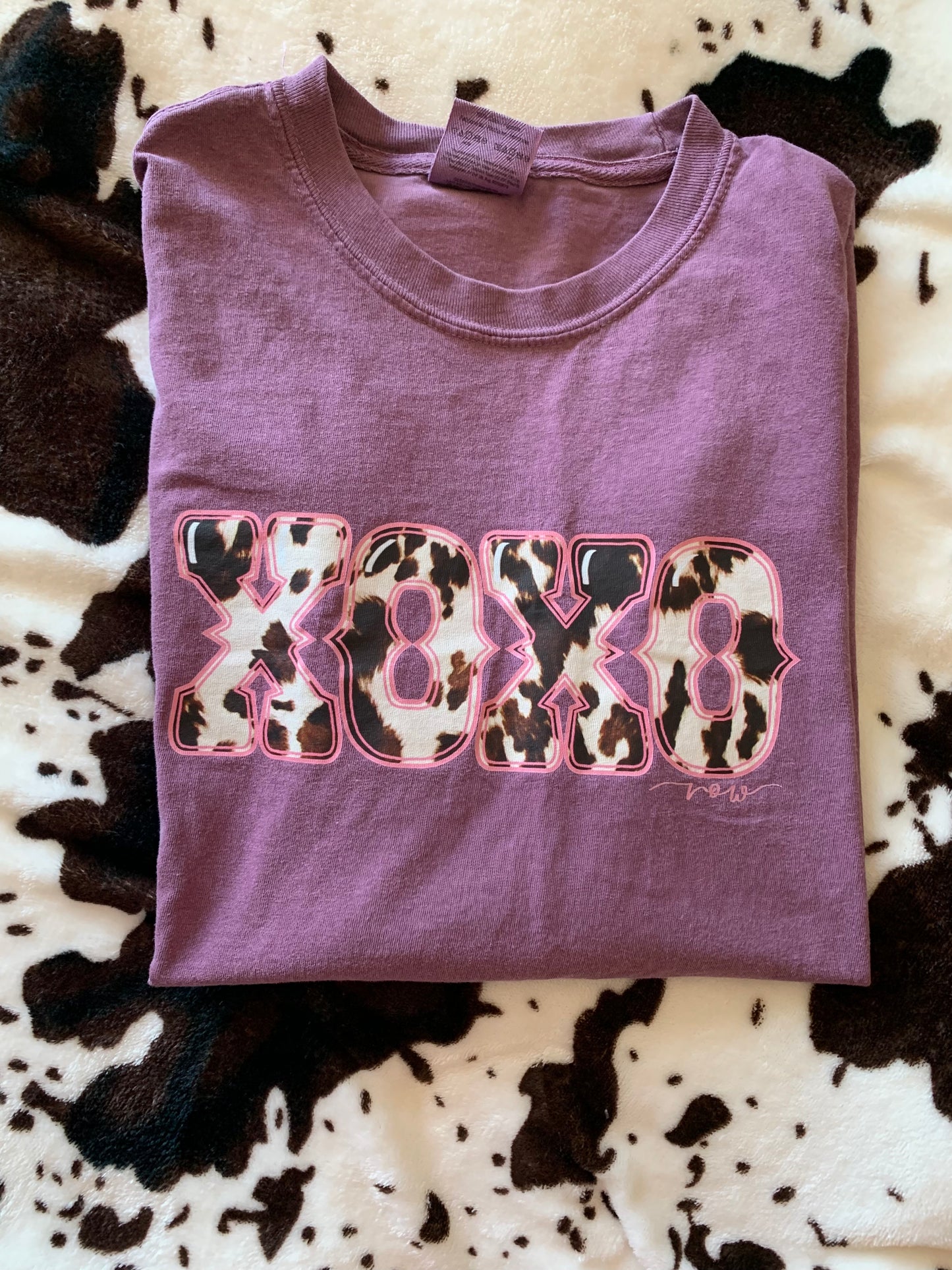 Cowprint XOXO Tee