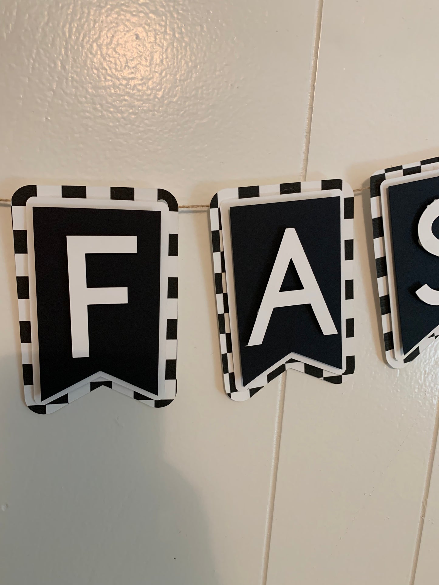 Two Fast Birthday Banner Garland