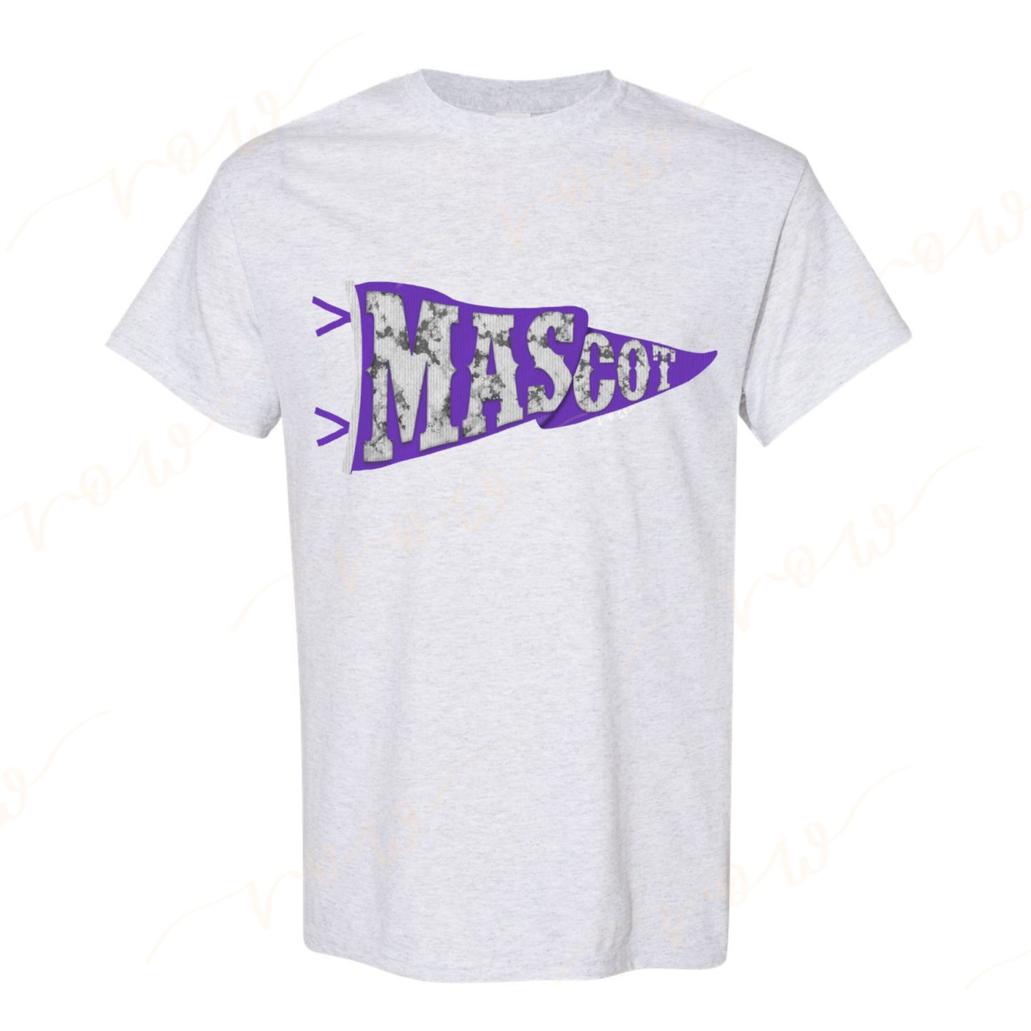 Colored Custom Mascot Pennant Tee