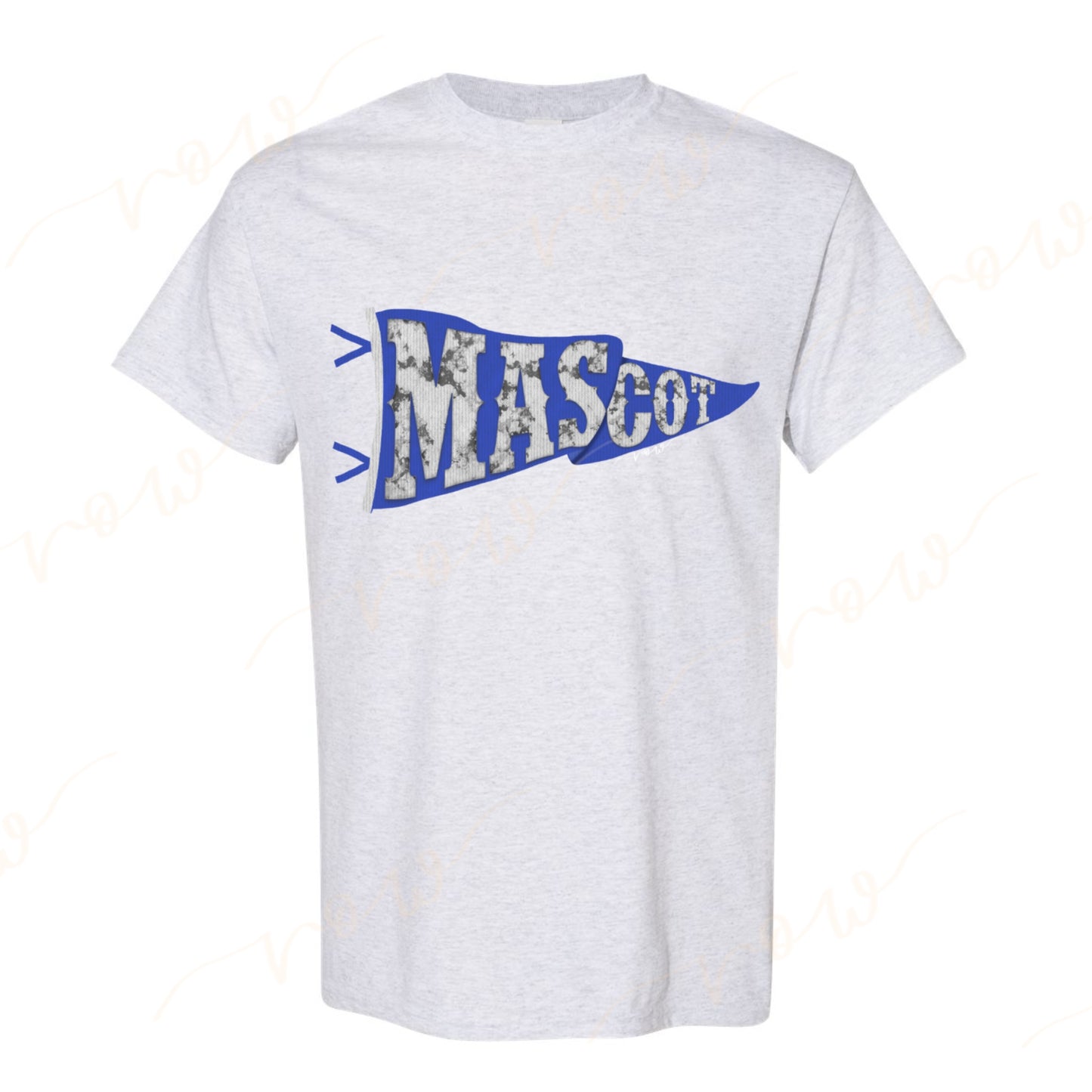 Colored Custom Mascot Pennant Tee