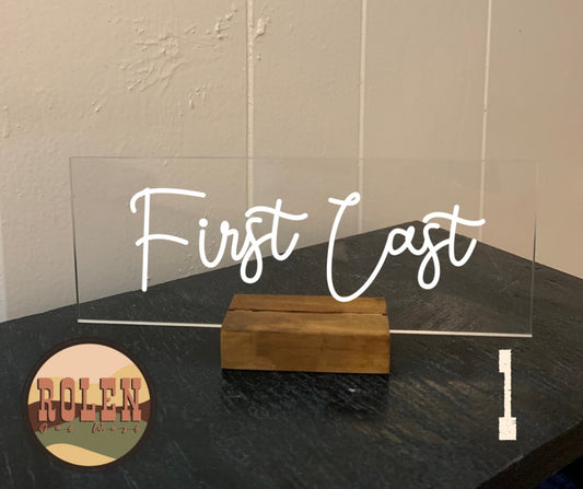 Plain Font Desktop Name Plates, Acrylic