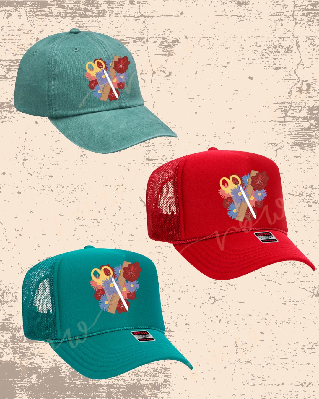 Crafty Cowgirl Leather Patch Hats