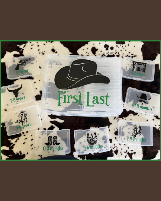 Cowboy Photo Storage Box