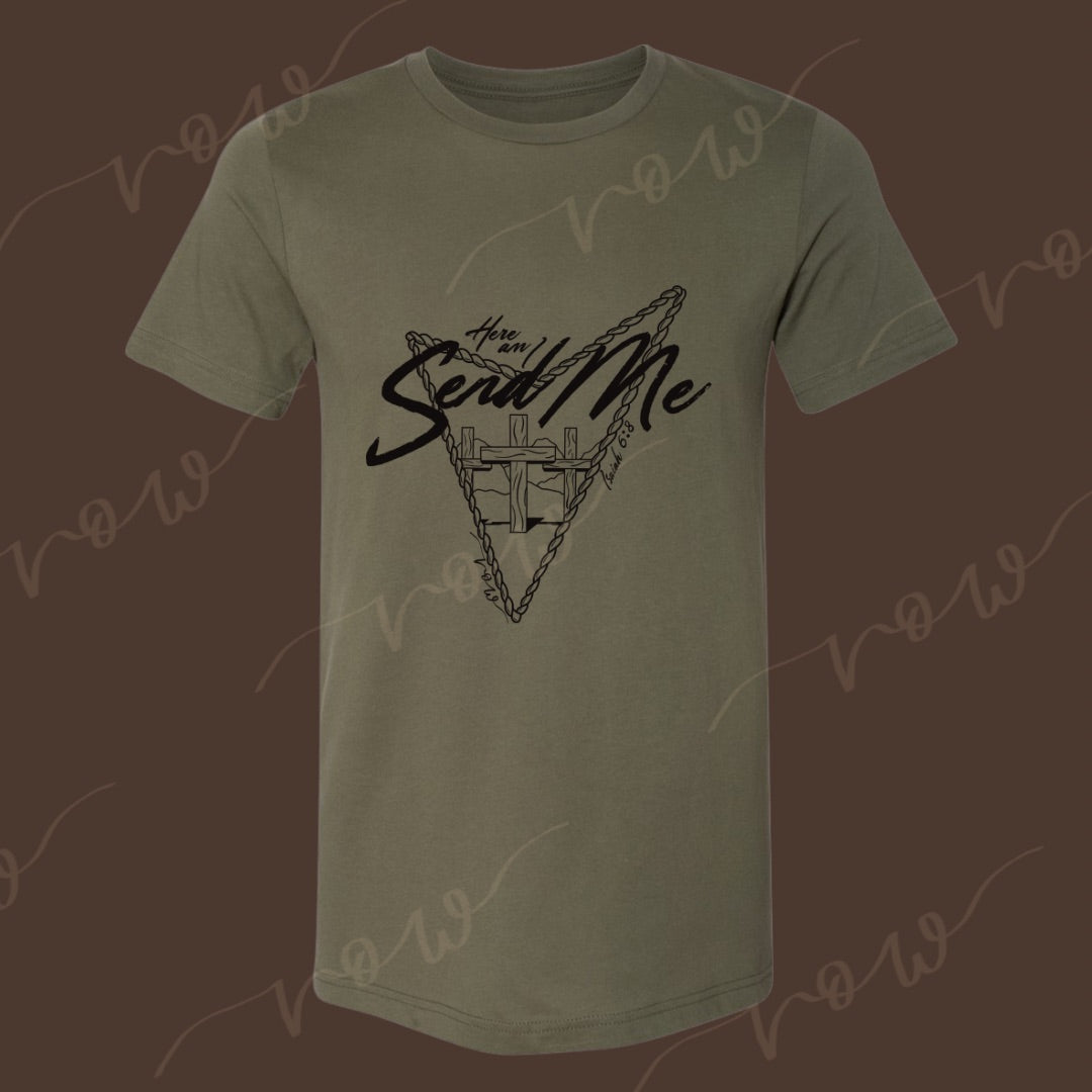 Send Me Tee Outline, Isaiah 6:8