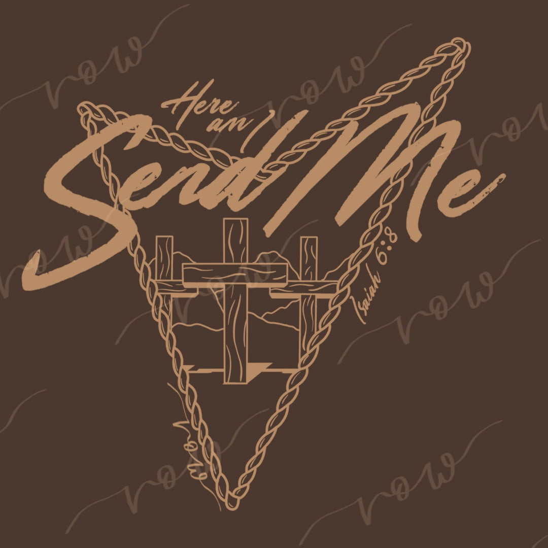 Send Me Tee Outline, Isaiah 6:8
