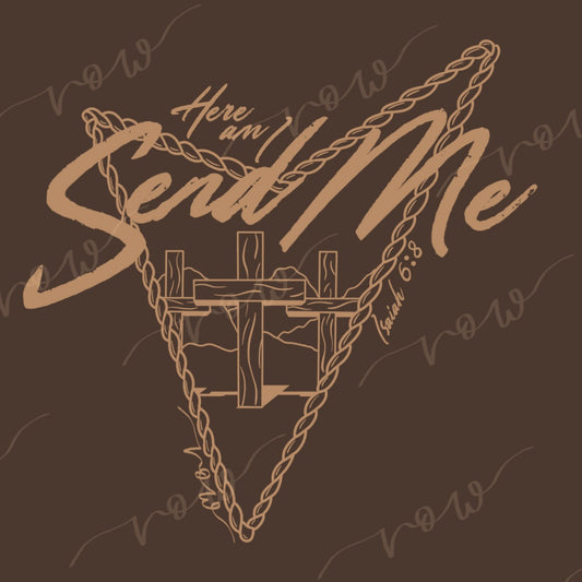 Send Me Tee Outline, Isaiah 6:8