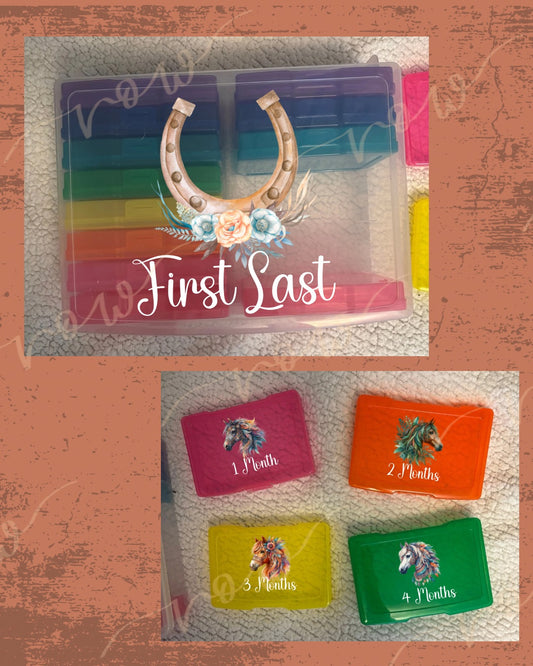 Boho Horses Photo Storage Box