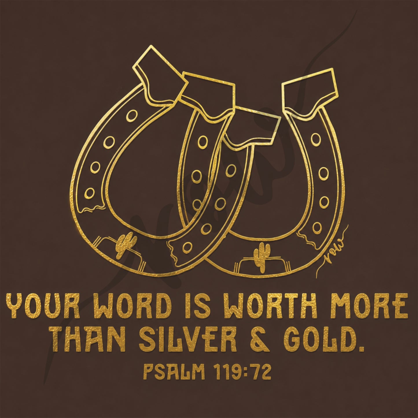 Gold & Silver Psalm 119 Tee