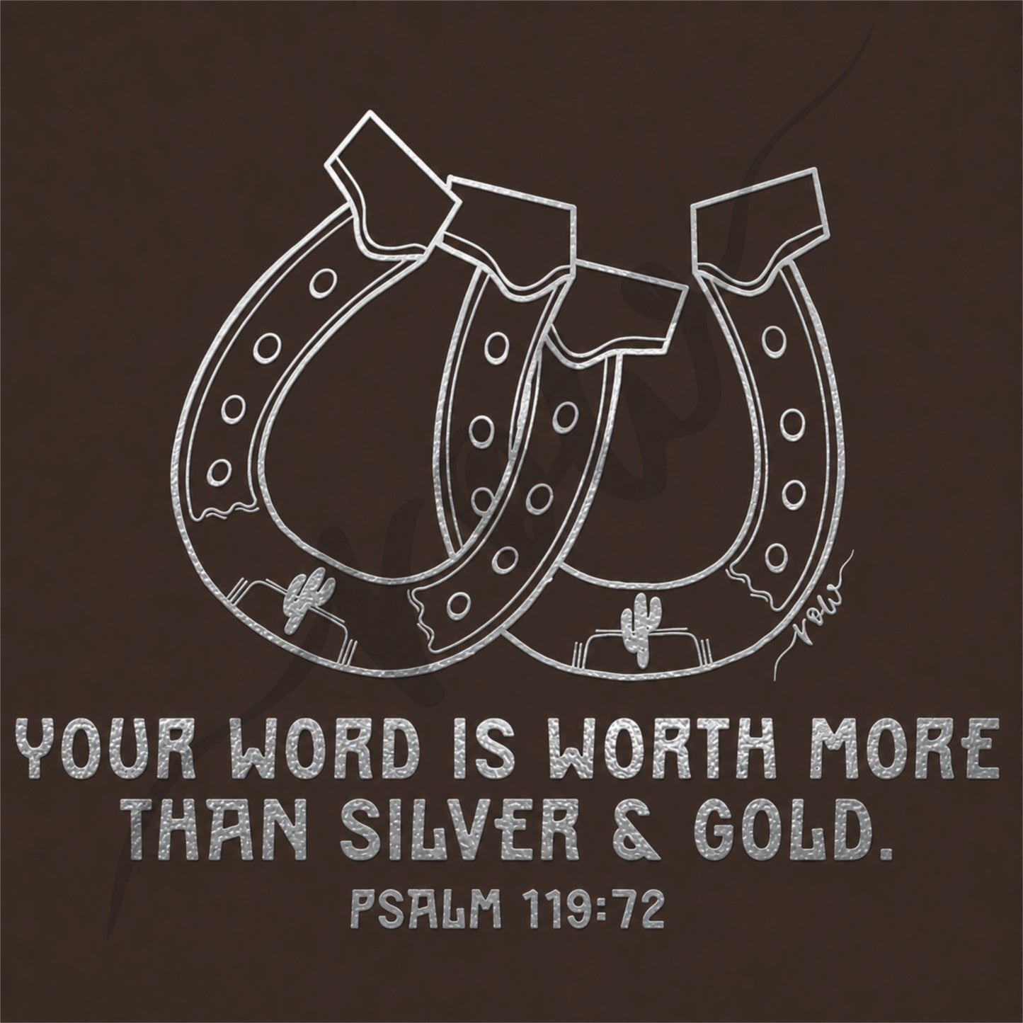 Gold & Silver Psalm 119 Tee