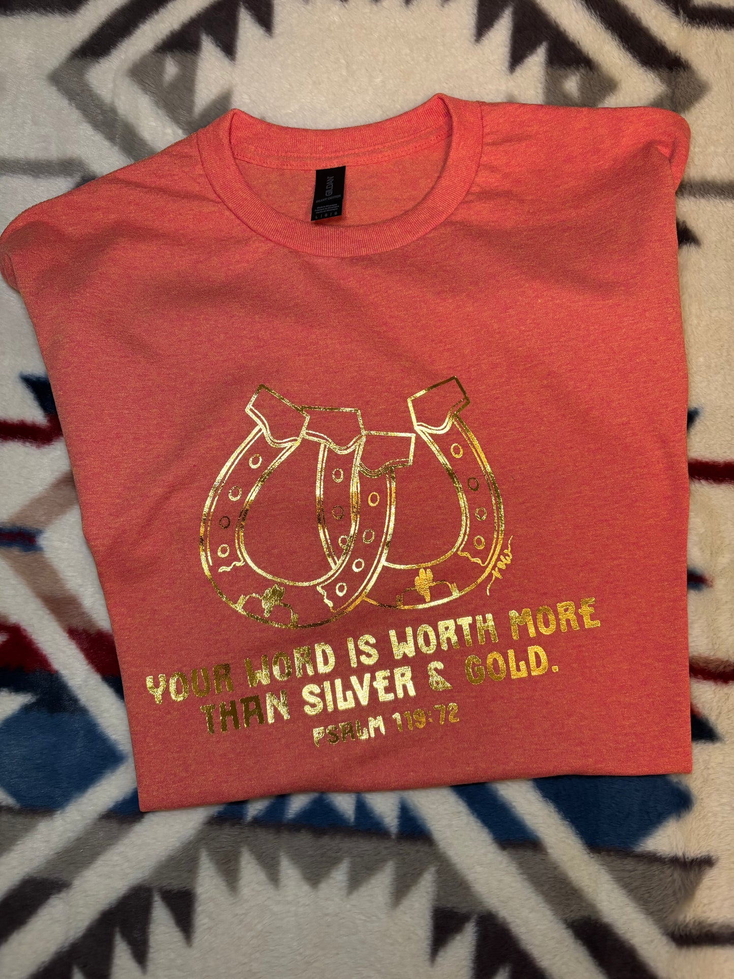 Gold & Silver Psalm 119 Tee