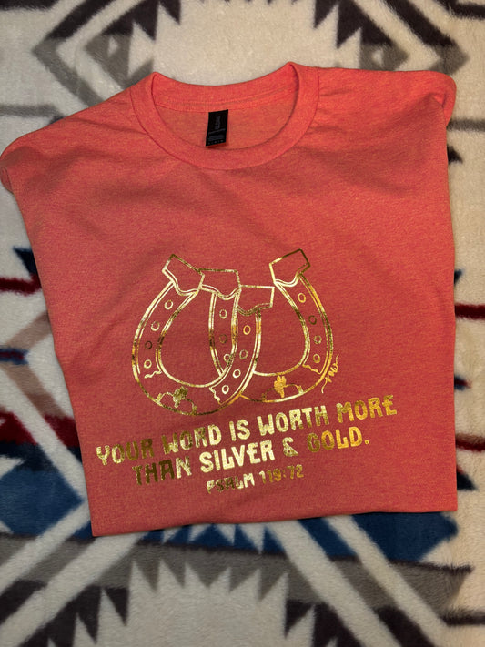 Gold & Silver Psalm 119 Tee