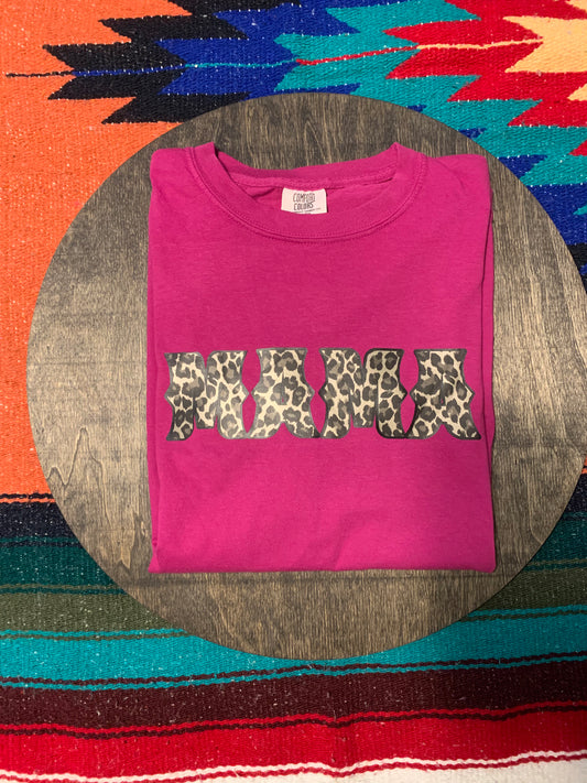 Western Cheetah Mama Tee