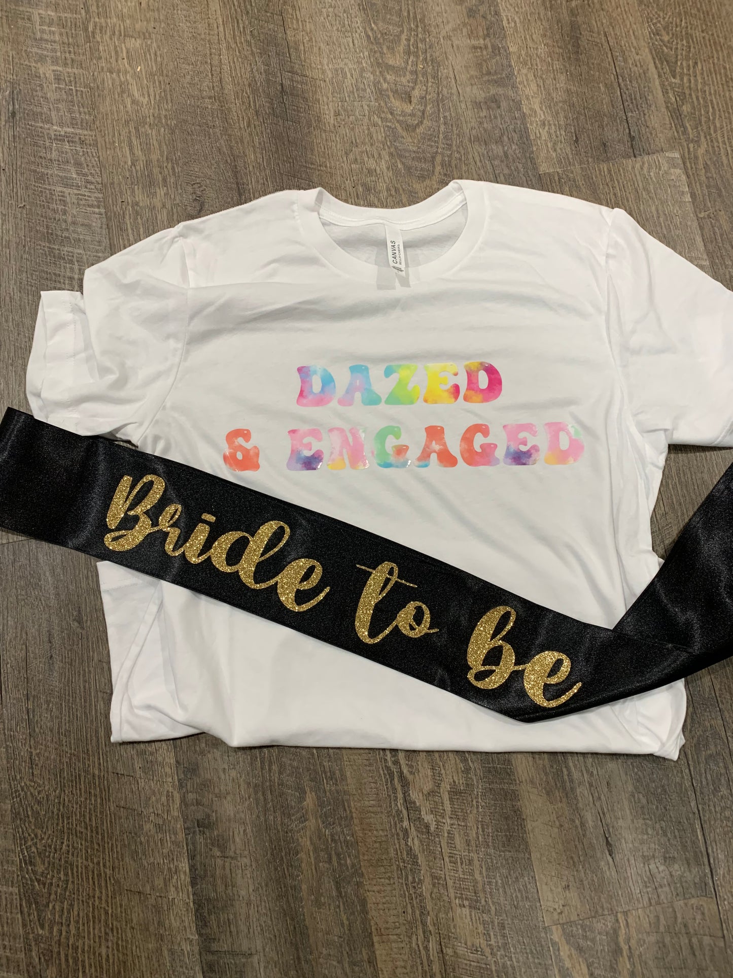 Dazed & Engaged Bachelorette Matching Tees