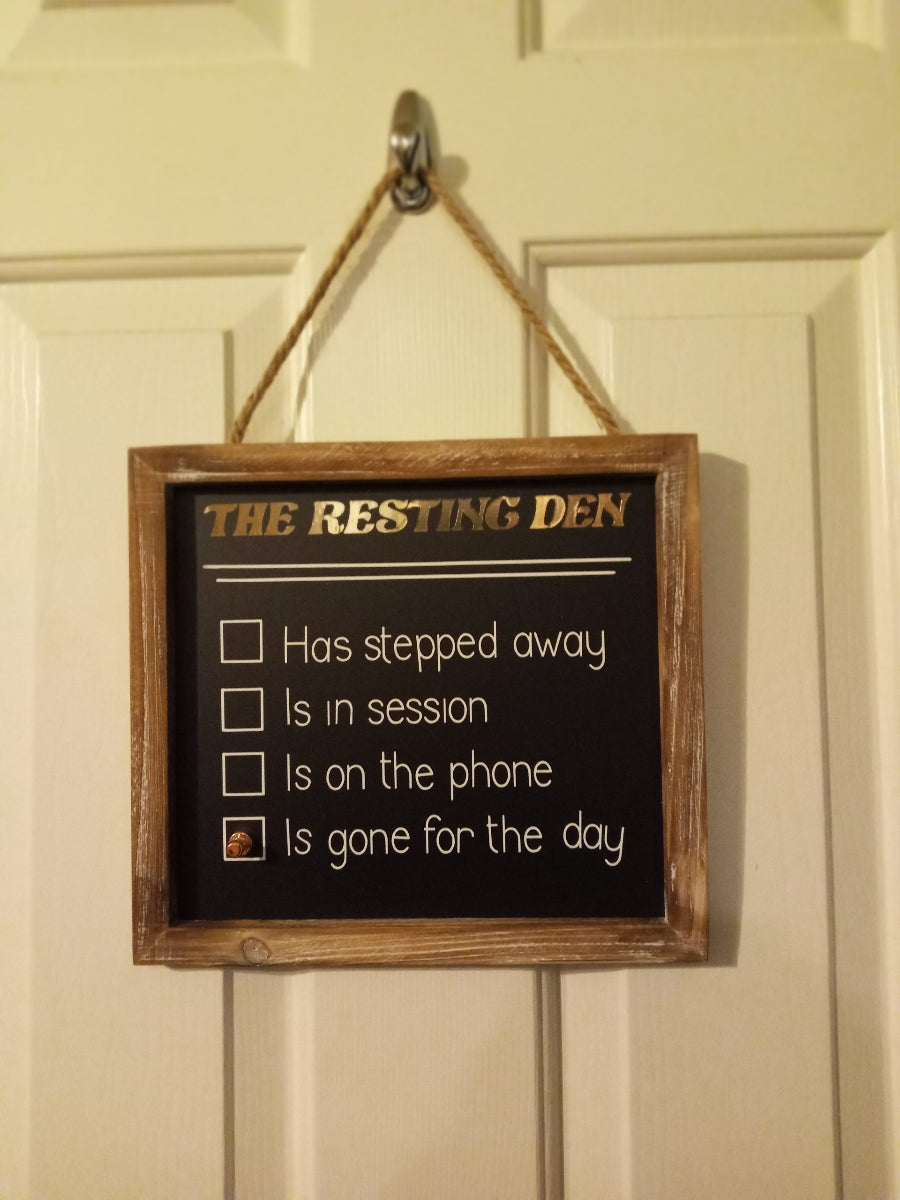 Working Status Sign Officestatus Signs For Doors
